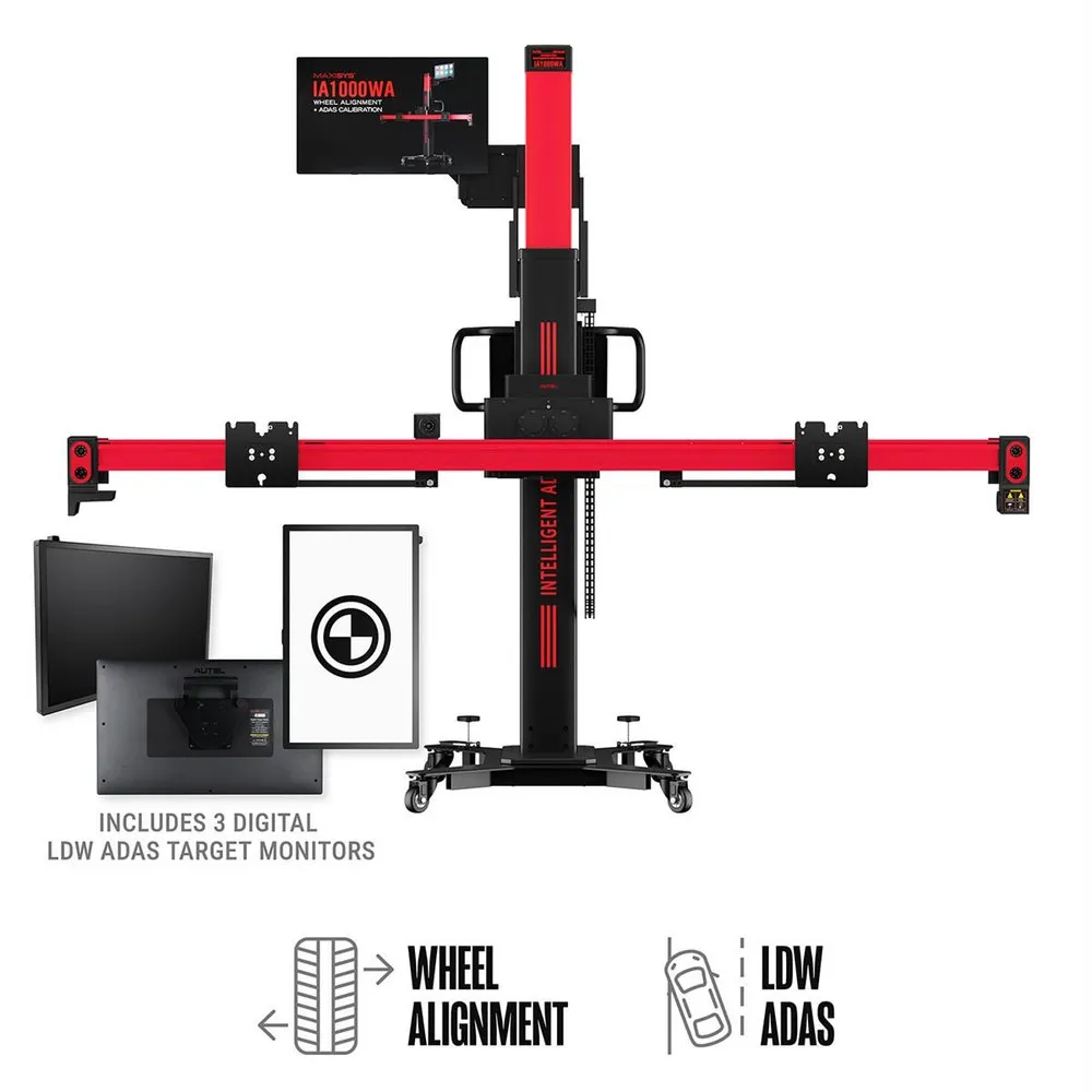Autel MaxiSys IA1000 Automated Wheel Alignment and ADAS Calibration System with Digital Targets 1 Autel IA1000 Automated Alignment and ADAS System w/Digital Targets