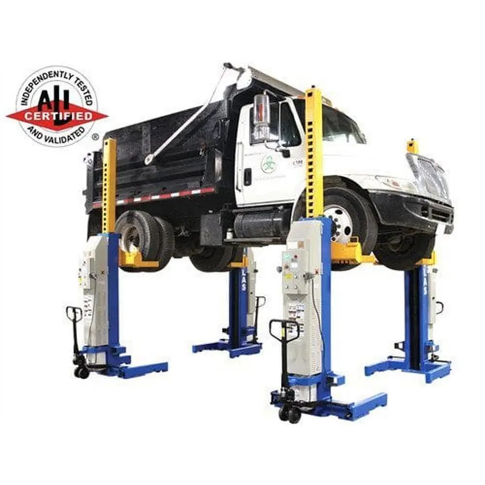 Atlas ALI Certified Battery Powered Mobile Column Lift System 66,000 Lb. Capacity (Set of 4) 1 Atlas ALI Certified Battery Powered Mobile Column Lift System 66,000 Lb. Capacity (Set of 4)