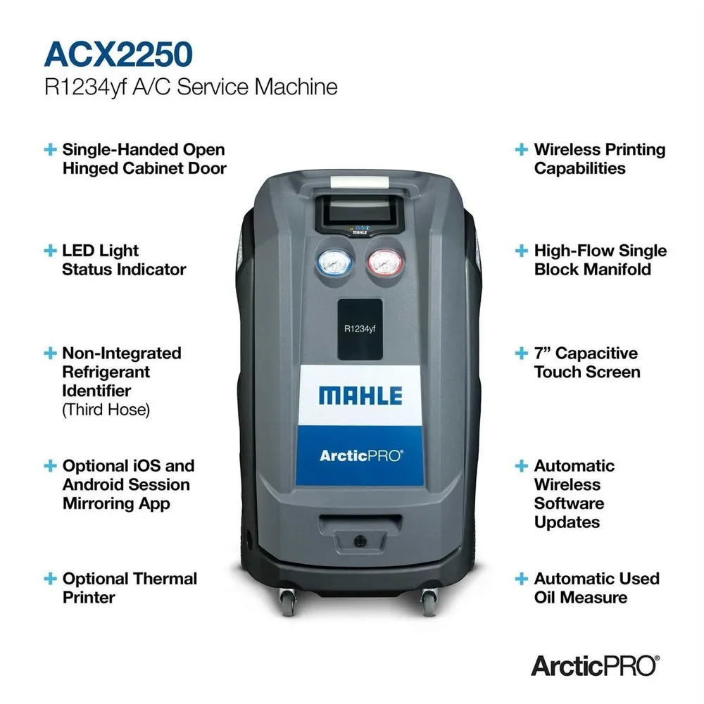 Mahle ArcticPRO ACX2180H Hybrid R134a Refrigerant Handling System 2 Mahle ArcticPRO ACX2180H Hybrid R134a Refrigerant Handling System