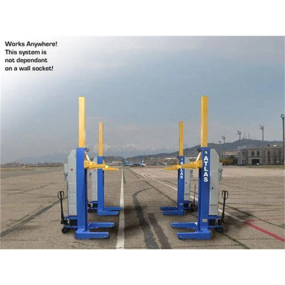 Atlas ALI Certified Battery Powered Mobile Column Lift System 66,000 Lb. Capacity (Set of 4) 3 Atlas ALI Certified Battery Powered Mobile Column Lift System 74,000 Lb. Capacity (Set of 4)