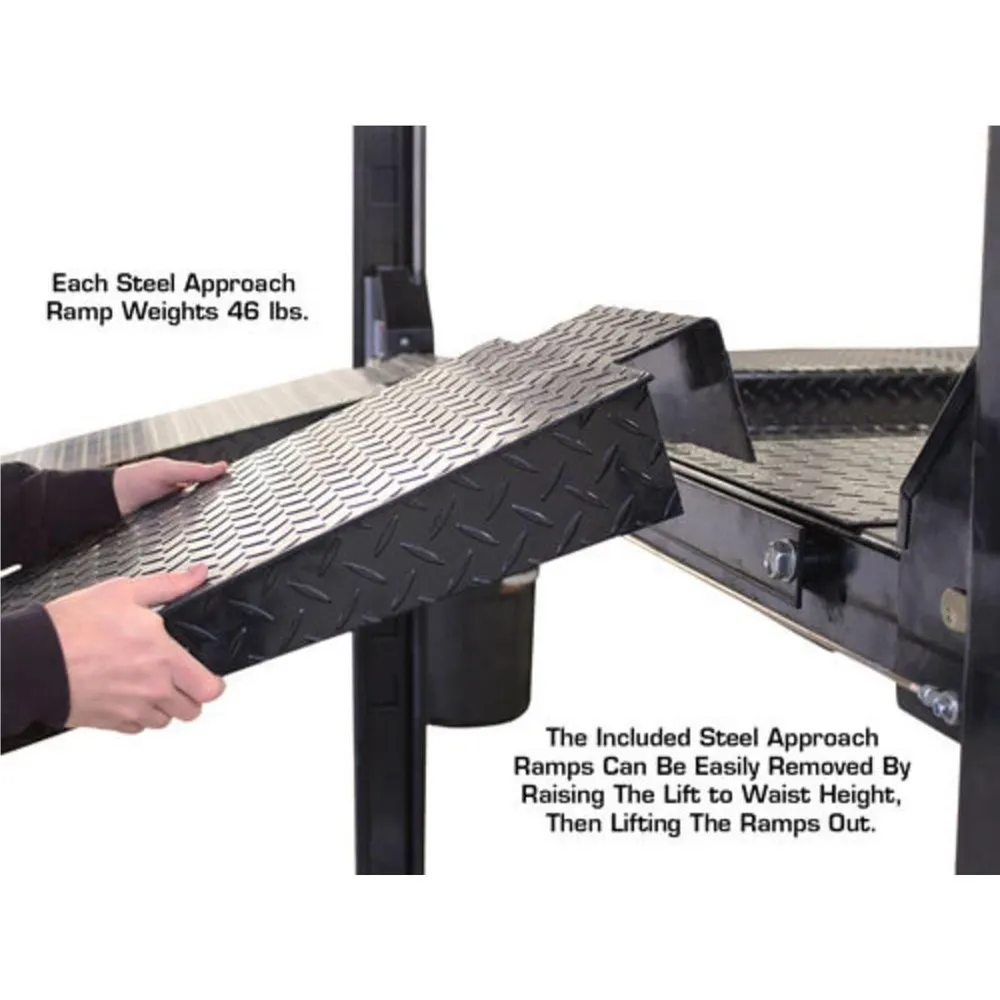 Atlas Garage PRO8000EXT-L Extra Tall/Extra Long Portable Hobbyist 8,000 lb. Capacity 4-Post Lift 27 Atlas Garage PRO8000EXT-L Extra Tall/Extra Long Portable Hobbyist 8,000 lb. Capacity 4-Post Lift