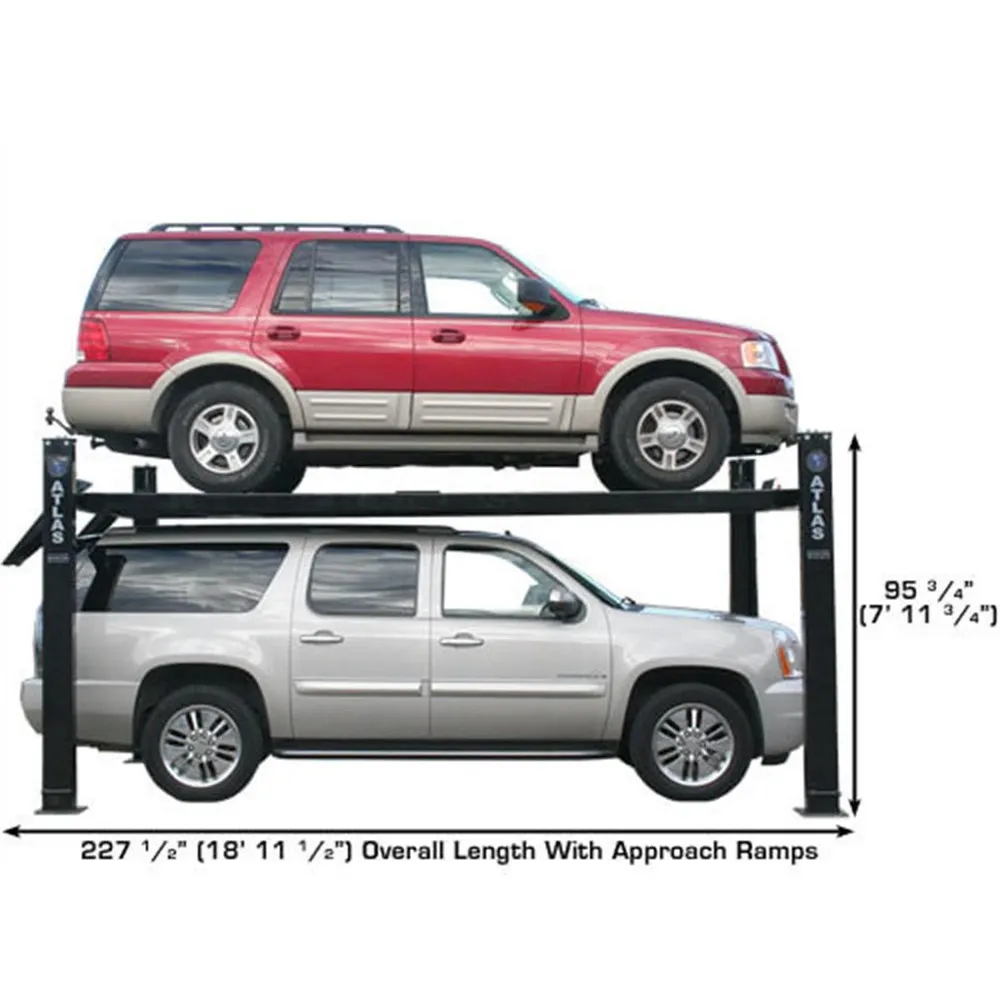 Atlas Garage PRO9000 Extra Tall/Extra Wide Portable Heavy Duty 9,000 lb. Capacity 4-Post Lift 22 Atlas Garage PRO9000 Extra Tall/Extra Wide Portable Heavy Duty 9,000 lb. Capacity 4-Post Lift