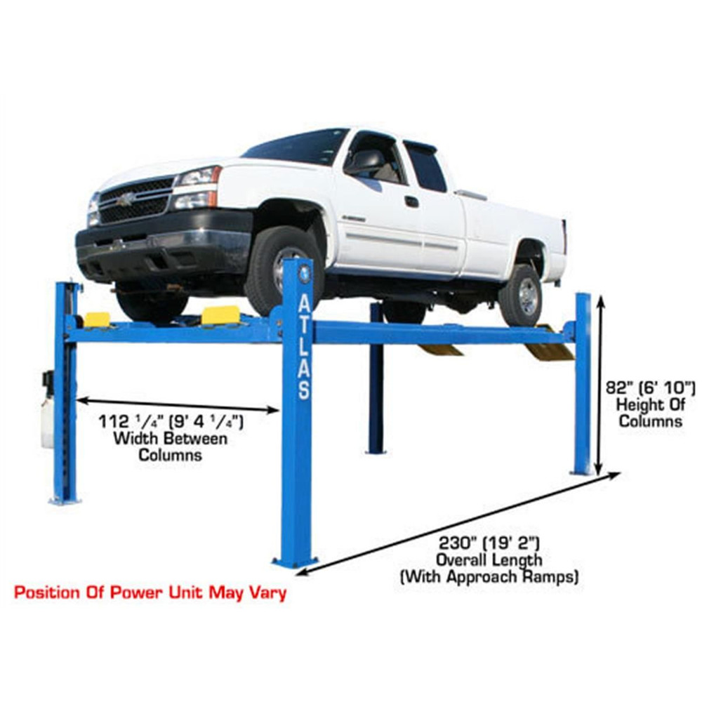 Atlas 12,000 lb. 4-Post Alignment Lift w/ Turntables 16 Atlas 12,000 lb. 4-Post Alignment Lift w/ Turntables